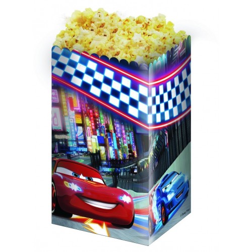 PAQ.4/U CAJA PALOMITAS CARS NEON 2LT