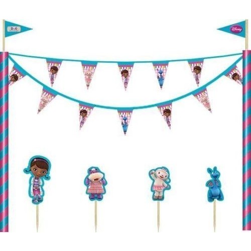 4X1 KIT DECORACION TARTA DOC. JUGUETES