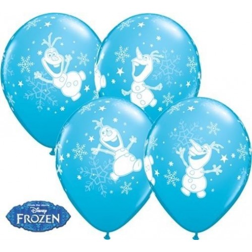 $D 25 GLOBOS 11" LATEX OLAF CELESTE