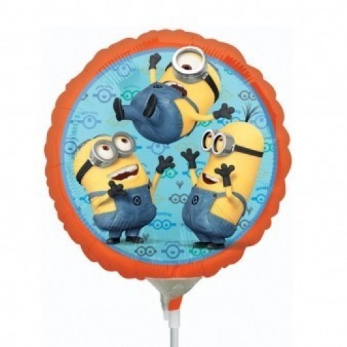 $D   GLOBO 9" PALO FOIL  MINION