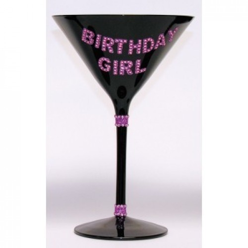 COPA MARTINI NEGRA BIRTHDAY ROSA 16CM