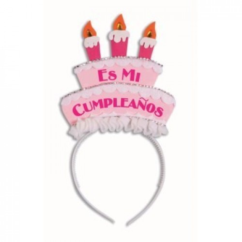 DIADEMA TARTA ES MI CUMPLEAÑOS