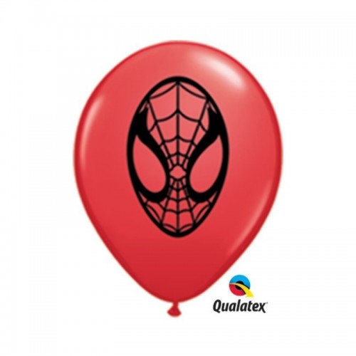 100 GLOBOS 5" LATEX  SPIDERMAN ROJO