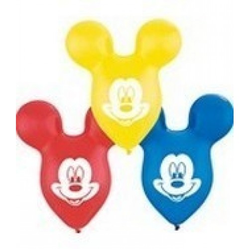 $D 25 GLOBOS 15" FORMA CABEZA MICKEY