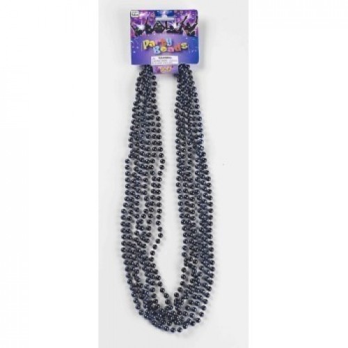   6 COLLARES MINI BOLA AZUL MARINO