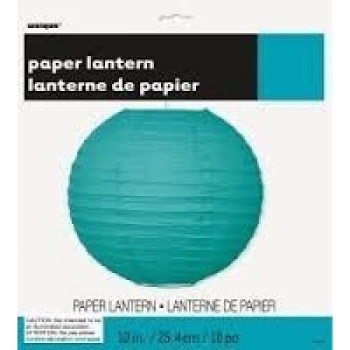  FAROL REDONDO PAPEL TURQUESA 25,4CM