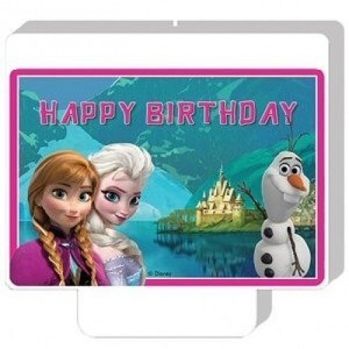  VELA PANEL FROZEN BIRTHDAY 8,5CM