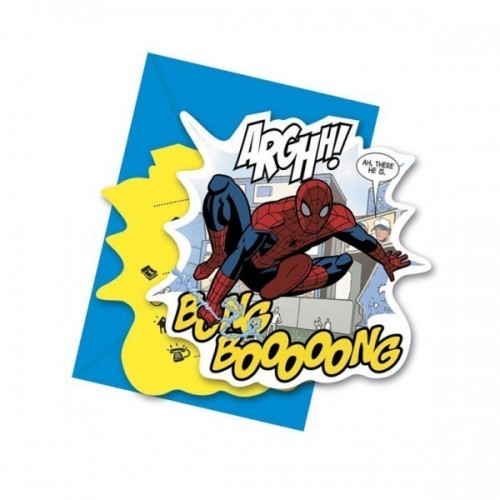 $E 6  INVITACIONES SPIDERMAN ART