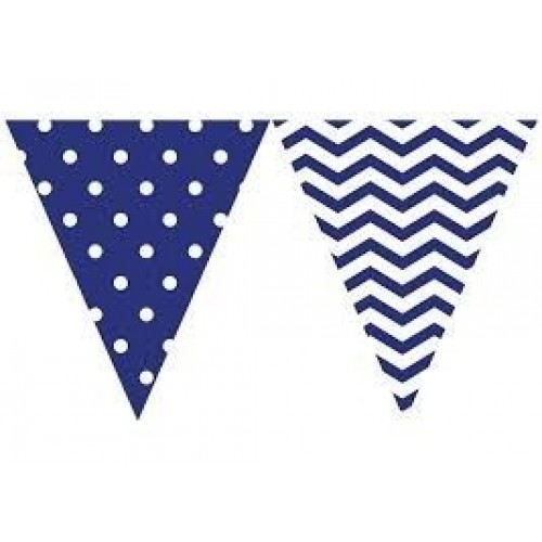  BANDERIN TOPO/ZIGZAG AZUL 2,3MT
