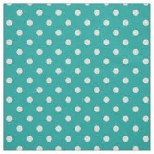   20 SERVILLETAS TURQUESA TOPO 33CM