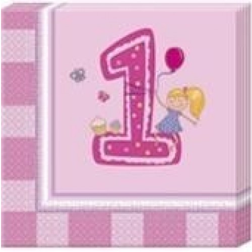   20 SERVILLETAS 1CUMPLE NIÑA