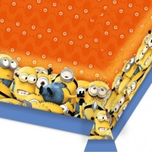 MANTEL PL NARANJA MINIONS 180X120CM