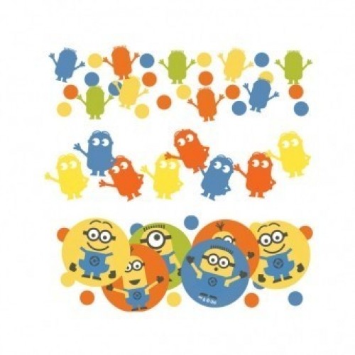 PAQ.TRIPLE CONFETI METAL MINIONS 34GR