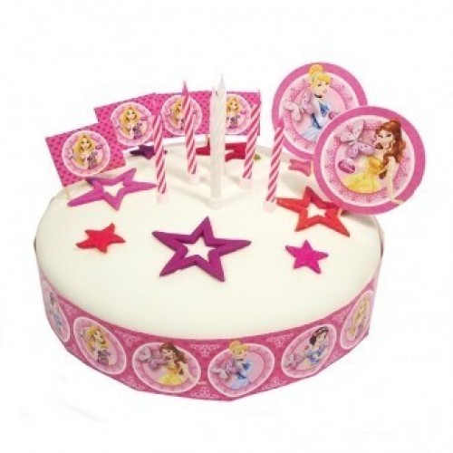 KIT VELA DECORACION TARTA PRINCESAS