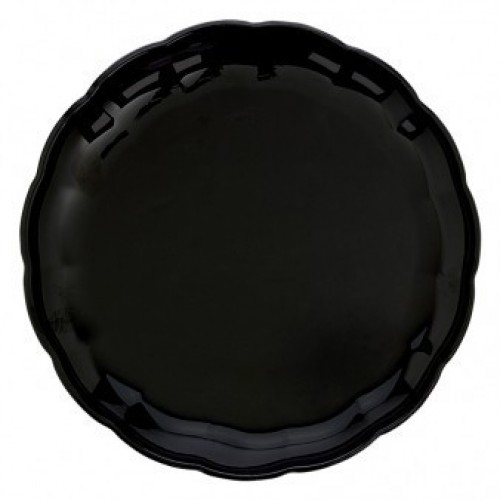 BANDEJA REDONDA PLAST NEGRA 30CM