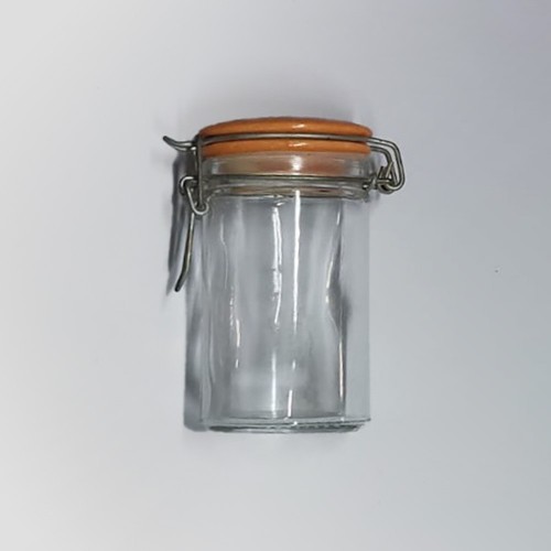 BOTE CRISTAL CON CIERRE TAPA 10CM