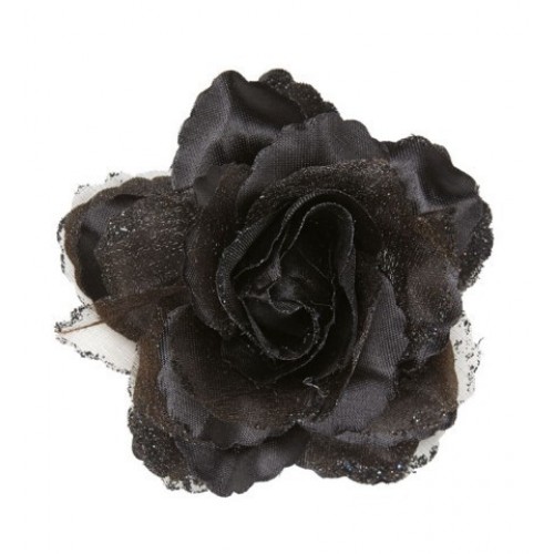   PINZA PELO FOR ROSA NEGR C/GLITTER