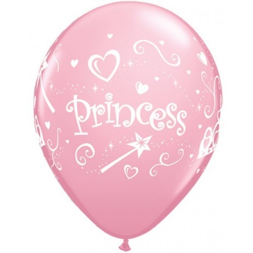 6 GLOBOS 11" LATEX ROSA PRINCESS