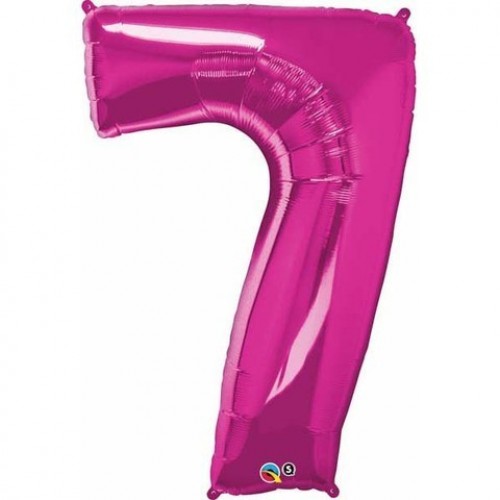   GLOBO 34" FOIL FORMA N7  FUCSIA