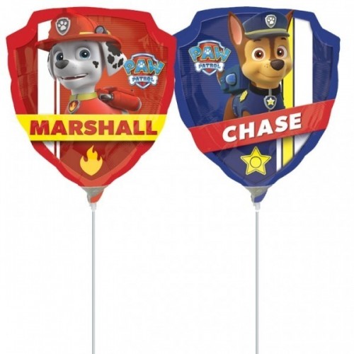   GLOBO 12" PALO FOIL PATRULLA CANI
