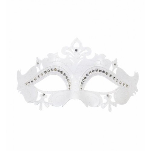 MASCARA VENECIANA BLANCA STRASS