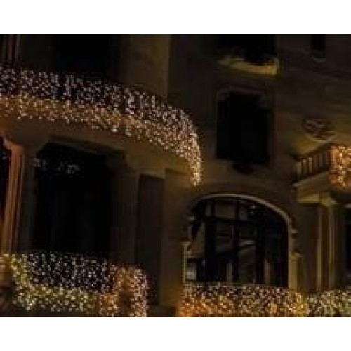 CORTINA 2X3MT 600LED BLANCO CALIDO