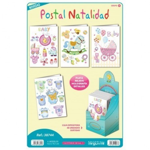 $D TARJETA FELICITACION NACIMIENTO RELIE