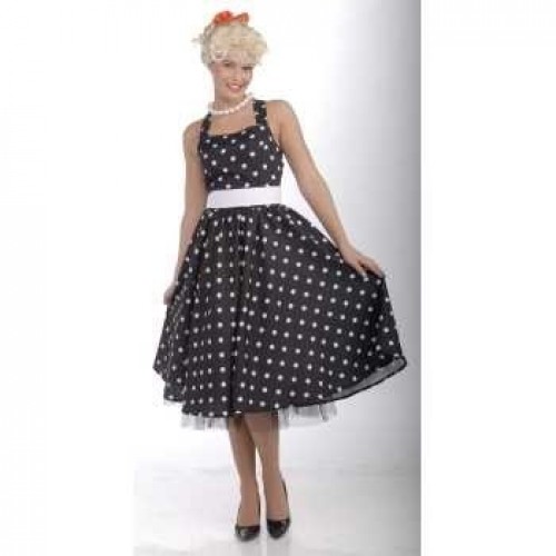  DISFRAZ T-XS/S VESTIDO CHICA AÑOS 50