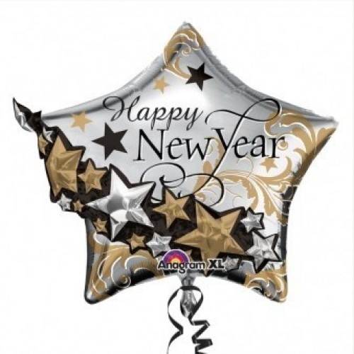 GLOBO 27" FOIL ESTRELLA NEW YEAR
