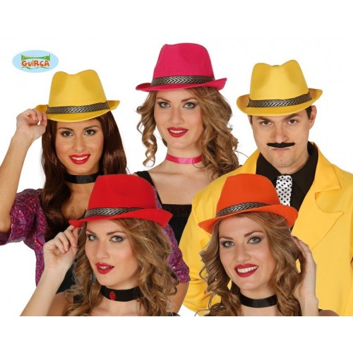 SOMBRERO GANSTER ADULTO COL.SURT