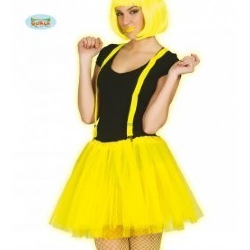   TUTU MUJER T-UNICA AMARILLO NEON