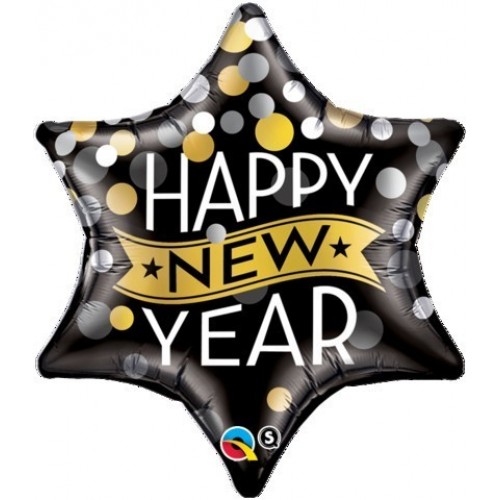 $D GLOBO 22" FOIL ESTRELLA NEW YEAR CONF