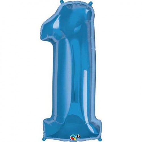   GLOBO 34" FOIL FORMA N1 AZUL