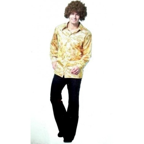   CAMISA HOMBRE T-L ORO HOLOGR DISCO