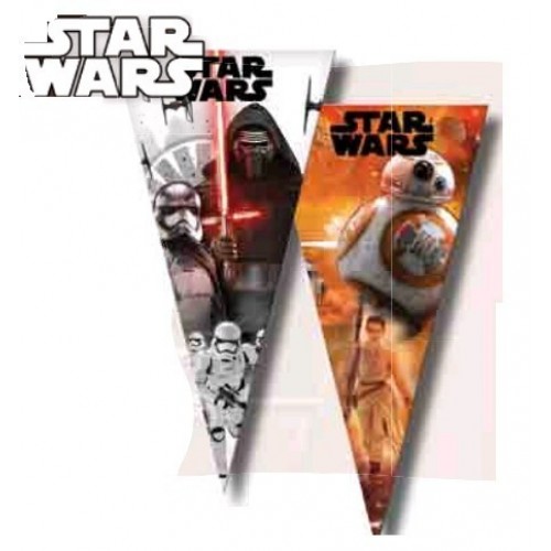 $D   BOLSA CONO STAR WARS 20X40CM