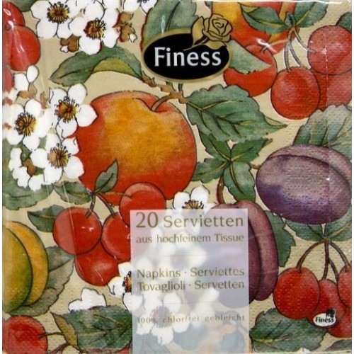 20 SERVILLETAS FRUTAS 33CM