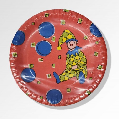 10 PLATOS ROJO ARLEQUIN 23CM