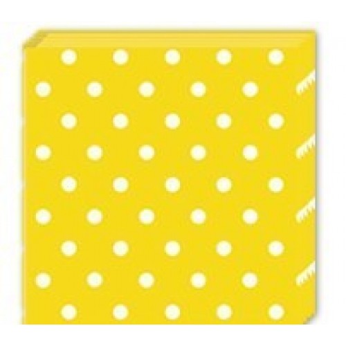 $E  20 SERVILLETAS AMARILLAS TOP 33CM