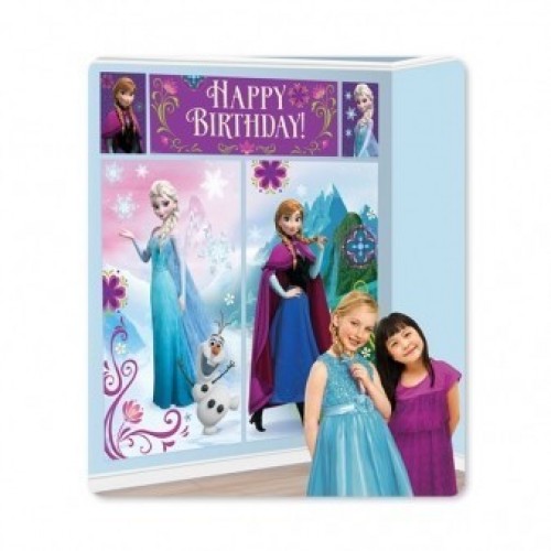 ESCENA PARED FROZEN H.BIRTHDAY 149,8CM