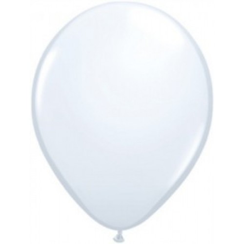   6 GLOBOS 11" LATEX BLANCO