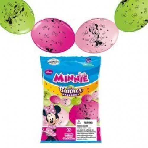 $D 10 GLOBOS 12" QUICKLINK MINNIE COL SU
