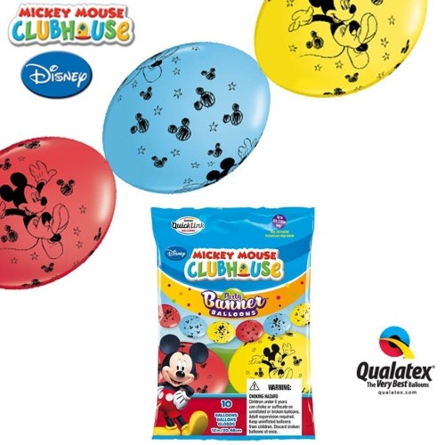 $D 10 GLOBOS 12" QUICKLINK MICKEY COLSUR