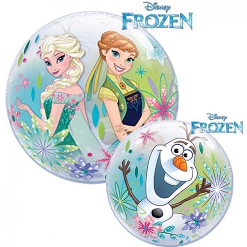 $D GLOBO 12" PALO BURBUJA AIRE FROZEN