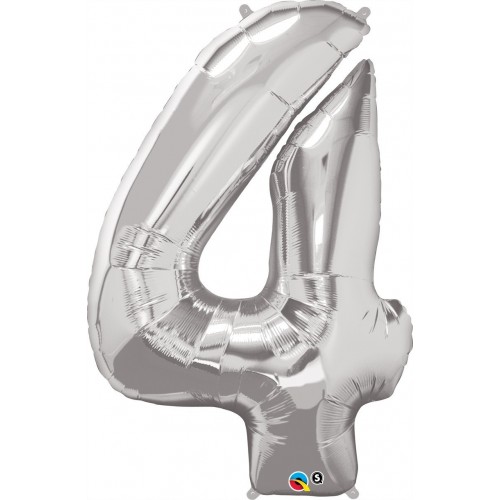   GLOBO 41" FOIL FORMA N4  PLATA