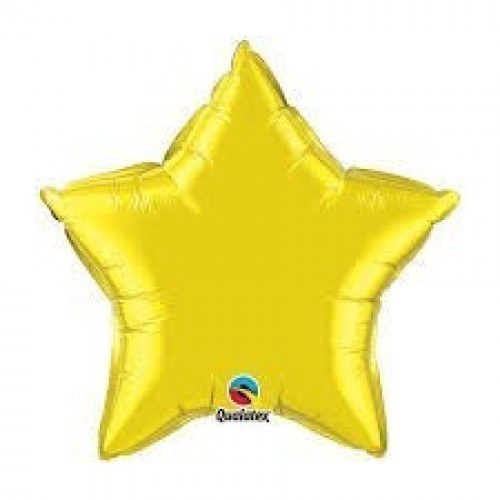   $ GLOBO 20" FOIL ESTRELLA AMARILLA