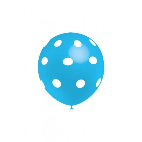 $ 8/U GLOBOS 112P3340 AZUL TOPOS BLAN
