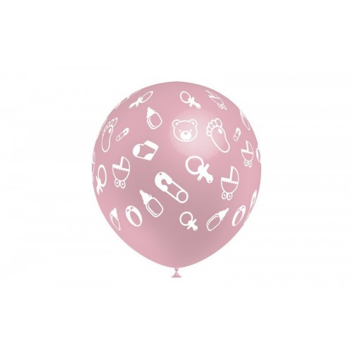 $ 8/U GLOBO HG105 BABY NIÑA ROSA