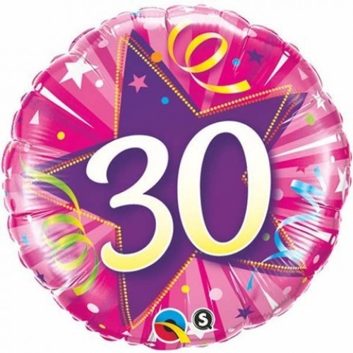 $D GLOBO 18" FOIL RED N30  ESTRELLA ROS