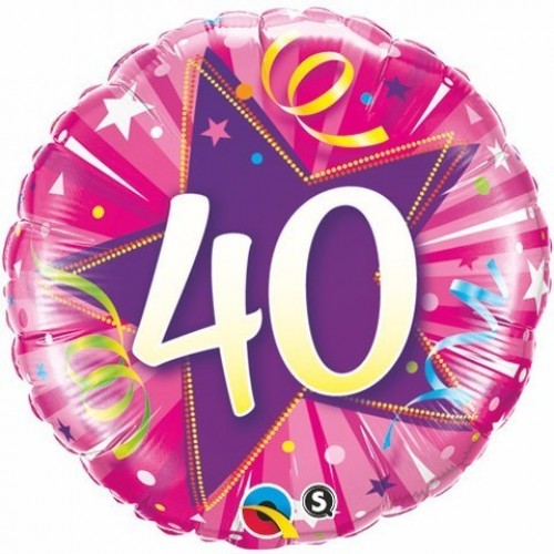 $D GLOBO 18" FOIL REDO N40 ESTRELLA ROS