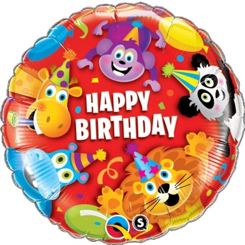 GLOBO 18" FOIL FIESTA ANIMALES